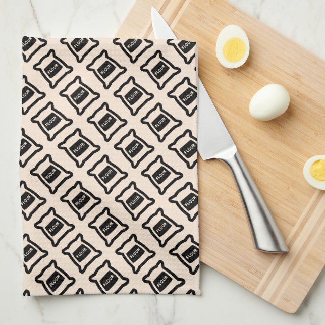 Flour Kitchen Towel (Quarter Fold)