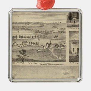 Flour Mills, Isenours Glenwood, Minnesota Metal Ornament