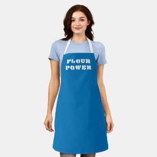 Flour Power Bright Blue Baking Apron