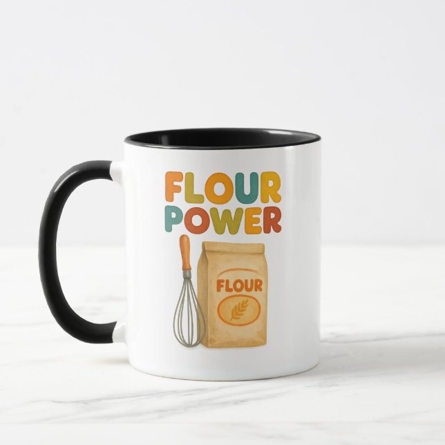 Flour Power Coffee Mug (Left)