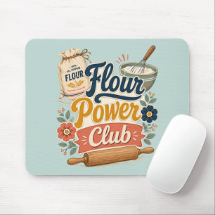Flour Power Cottage Baking Club Mouse Pad