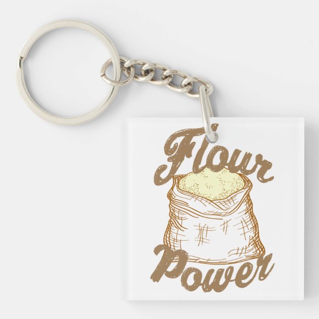 Flour Power  Keychain (Front)