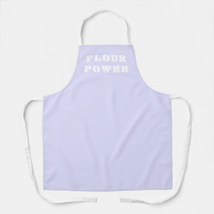 Flour Power Light Periwinkle Purple Apron