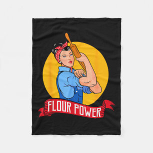 Flour Wer - Funny Baking &amp; Pastry Baker - Baki Fleece Blanket