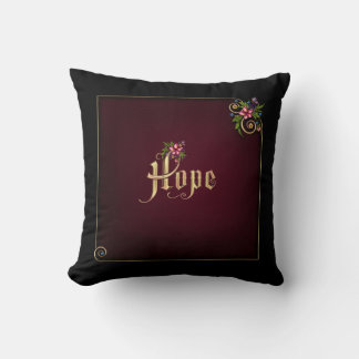 Flourina Hope Verse - Customizable Throw Pillow