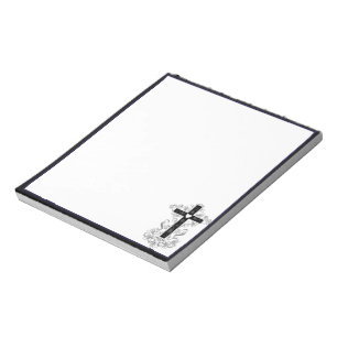 Flourish cross notepad
