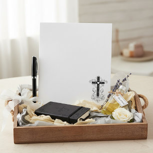Flourish cross notepad