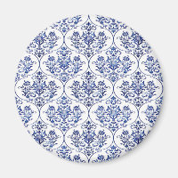Flourish Damask Pattern - blue