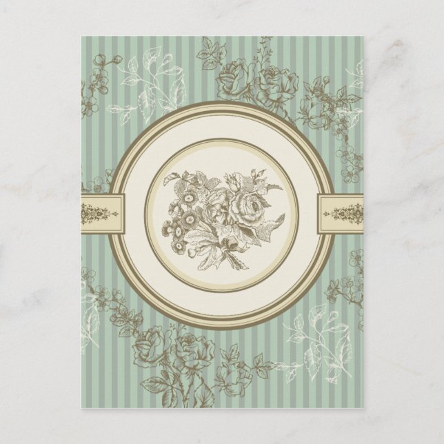 Flourish design postcard (Front)