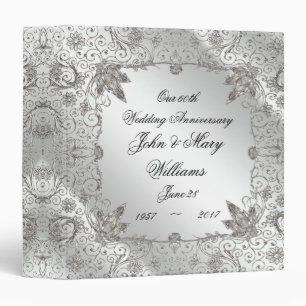 Flourish Diamond 60th Anniversary 1.5" Binder