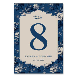 Flourish & Fête Wedding Table Number