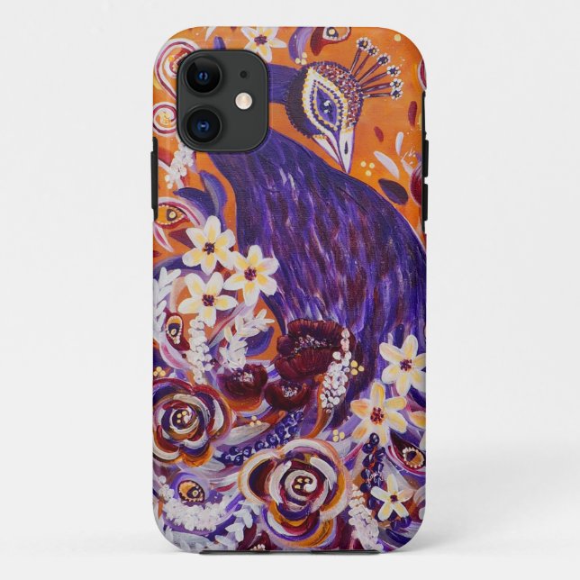 Flourish Floral Peacock Case-Mate iPhone Case (Back)