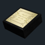 Flourish Gold 50th Wedding Anniversary Gift Box<br><div class="desc">A Digitalbcon Images Design featuring a gold and colour and flourish design theme with a variety of custom images, shapes, patterns, styles and fonts in this one-of-a-kind "Flourish Gold 50th Wedding Anniversary" Gift Box. This elegant and attractive design comes complete with customizable text lettering to suit your own special occasion....</div>