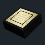 Flourish Gold 50th Wedding Anniversary Gift Box<br><div class="desc">A Digitalbcon Images Design featuring a gold and black colour and flourish design theme with a variety of custom images, shapes, patterns, styles and fonts in this one-of-a-kind "Flourish Gold Black 50th Wedding Anniversary" Gift Box. This elegant and attractive design comes complete with customizable text lettering to suit your own...</div>