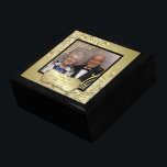 Flourish Gold Black 50th Wedding Anniversary Photo Gift Box<br><div class="desc">A Digitalbcon Images Design featuring a gold and black colour and flourish design theme with a variety of custom images, shapes, patterns, styles and fonts in this one-of-a-kind "Flourish Gold 50th Wedding Anniversary" Photo Gift Box. This elegant and attractive design comes complete with customizable text lettering and photo insert to...</div>