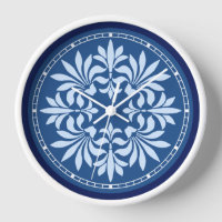 Flourish Ornate Vintage Decorative in Blue
