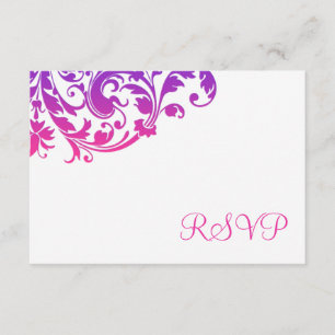 Flourish rose pourpre élégant RSVP