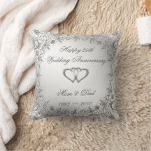 Flourish Silver 25th Wedding Anniversary