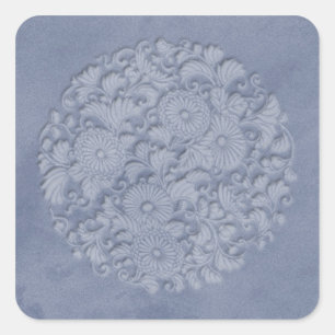 flourish square sticker