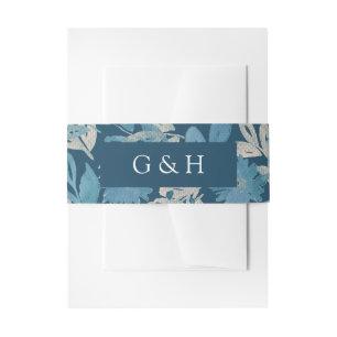 Flourish Watercolor Painting Invitation Belly Band