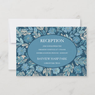 Flourish Watercolor Painting Reception Card