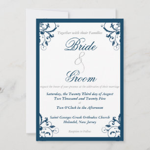 Flourish Wedding Invitation