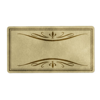 Flourished Apothecary Labels
