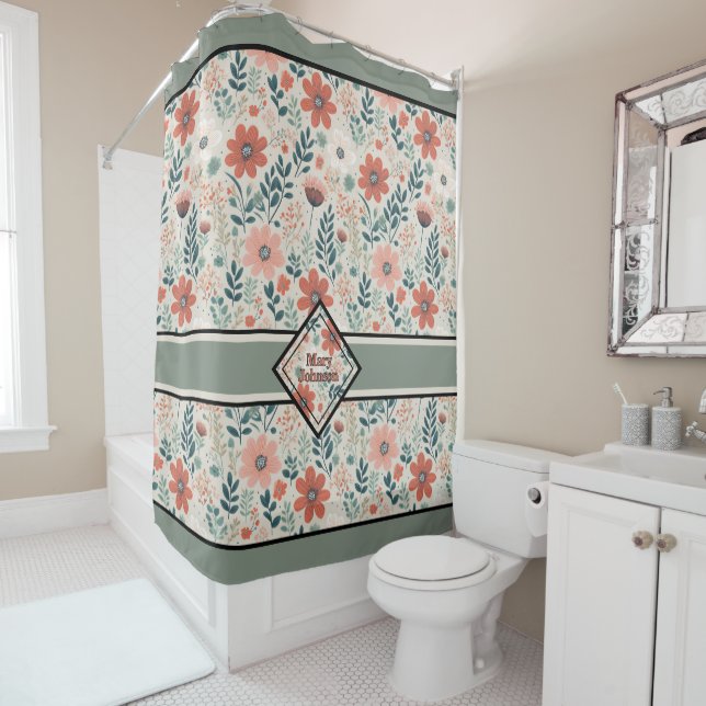 Flourished boho muted tones personalized (In Situ)