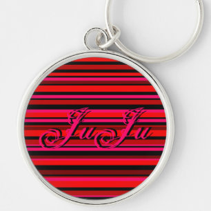 Flourished Stripe Keychain