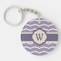 Flourished Zigzag Acrylic Keychain