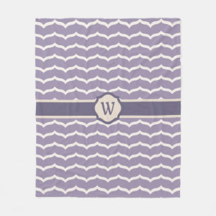 Flourished Zigzag Fleece Blanket