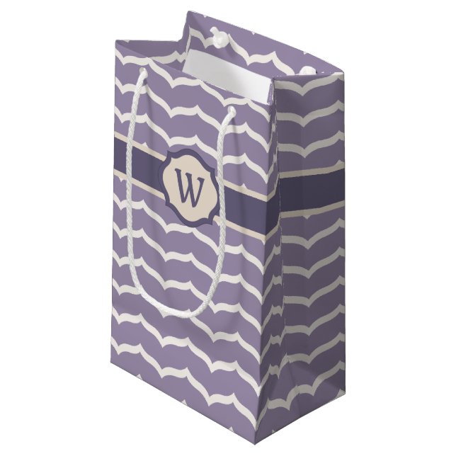Flourished Zigzag Gift Bag (Front Angled)