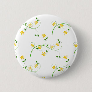 Flourishes and Flowers 2 Inch Round Button