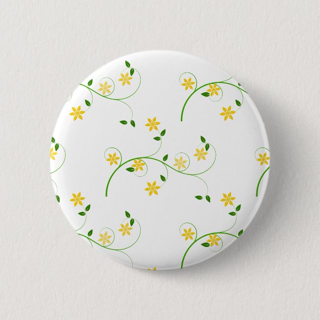 Flourishes and Flowers 2 Inch Round Button (Front)