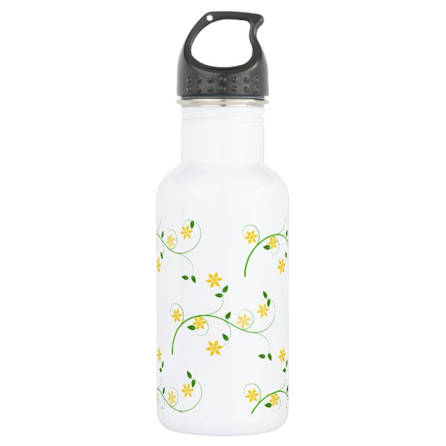 Flourishes and Flowers 532 Ml Water Bottle (Front)