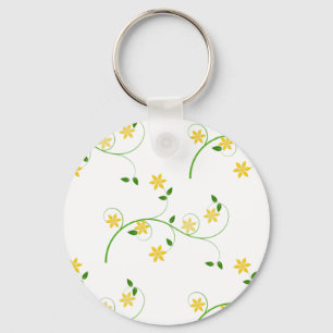 Flourishes and Flowers Keychain