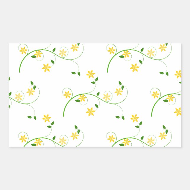 Flourishes and Flowers Sticker (Front)