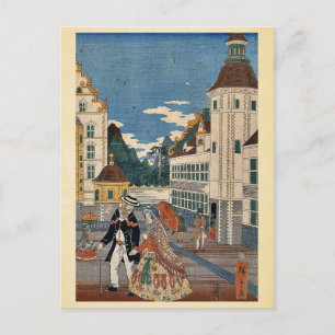 Flourishing America by Utagawa,Hiroshige Postcard