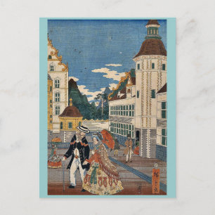 Flourishing America by Utagawa,Hiroshige Postcard