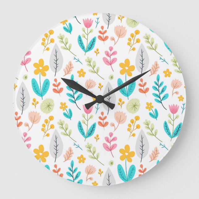 Flourishing Botanicals Large Clock (Front)