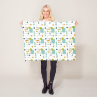 Flow Chart Geometric Mid Century Pattern