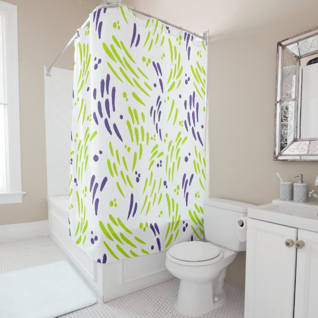 Flow in Lime Green and Purple (In Situ)