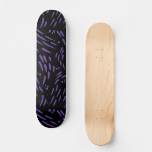 Flow in Purple and Black Skateboard