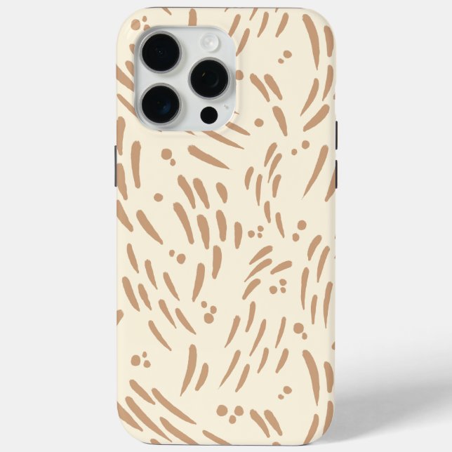 Flow in Tan and Cream Case-Mate iPhone Case (Back)