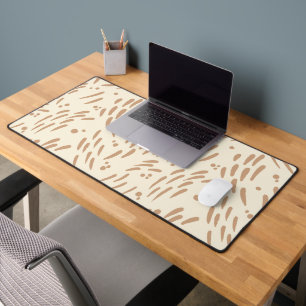 Flow in Tan and Cream Desk Mat