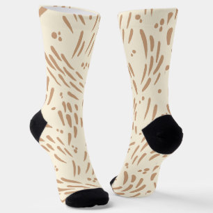 Flow in Tan and Cream Socks