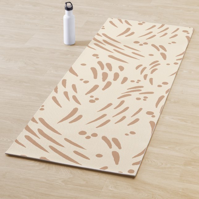 Flow in Tan and Cream Yoga Mat (In Situ)