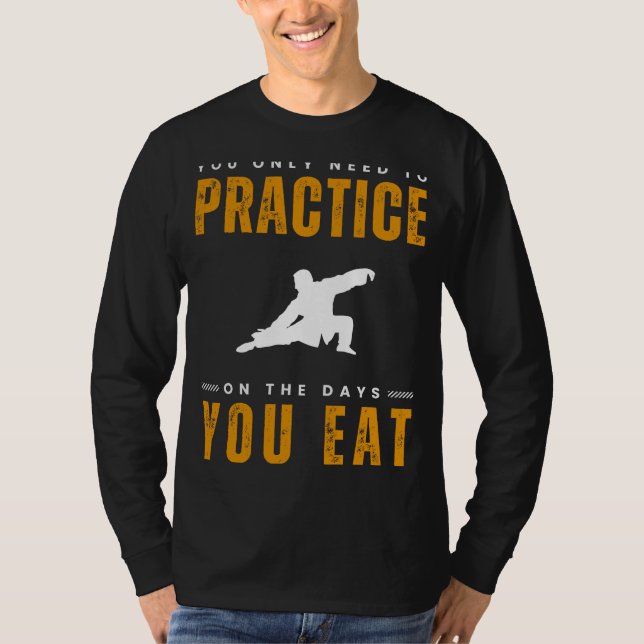 Flow into Laughter with Tai Chi Practice Tee  Fin (Front)