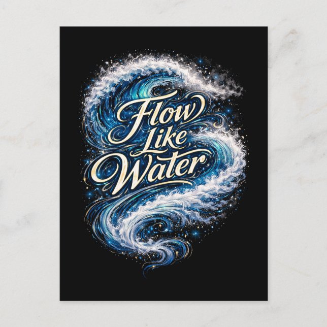 Flow Like Water Postcard (Front)