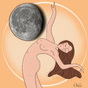 Flow of Time – Artistic Woman Wall Clock (No AI)